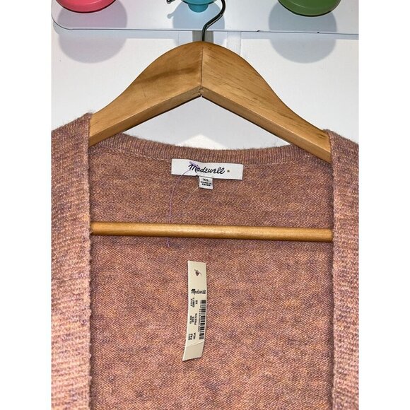 NWT Madewell Edgewater Bubble-Sleeve Cardigan Sweater /merino wool/alpaca/cXS Wo - Picture 7 of 14